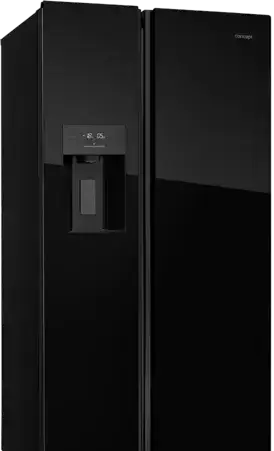 Concept Americká lednice s výrobníkem ledu LA7691bc BLACK