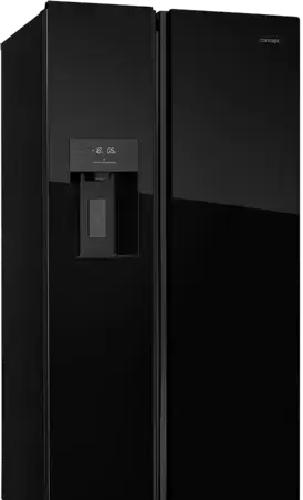 Concept Americká lednice s výrobníkem ledu LA7691bc BLACK