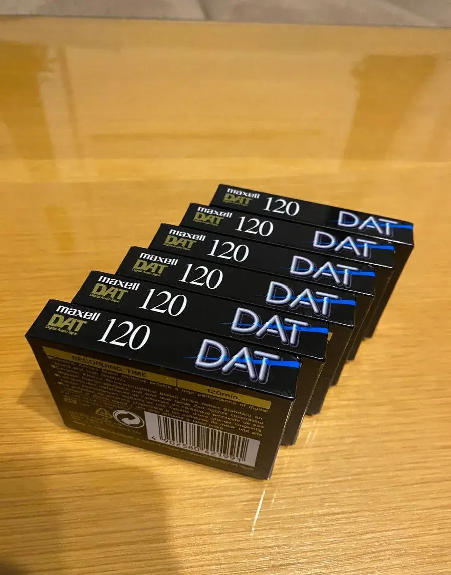 6× nové Maxell DAT 120 – Digital Audio Tape