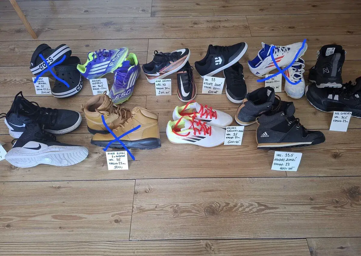 Nike,Adidas jako nové