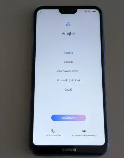 Huawei P20 Lite modrý - pěkný stav
