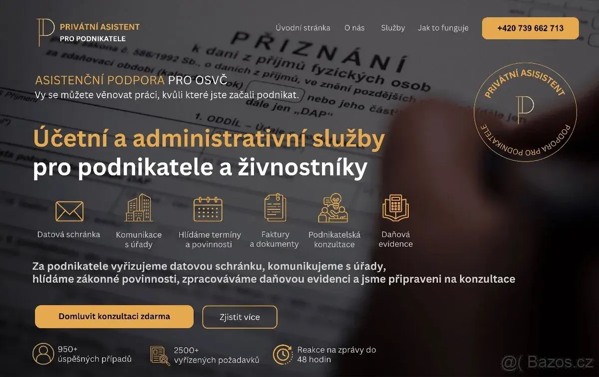Účetní a administrativní podpora pro OSVČ
