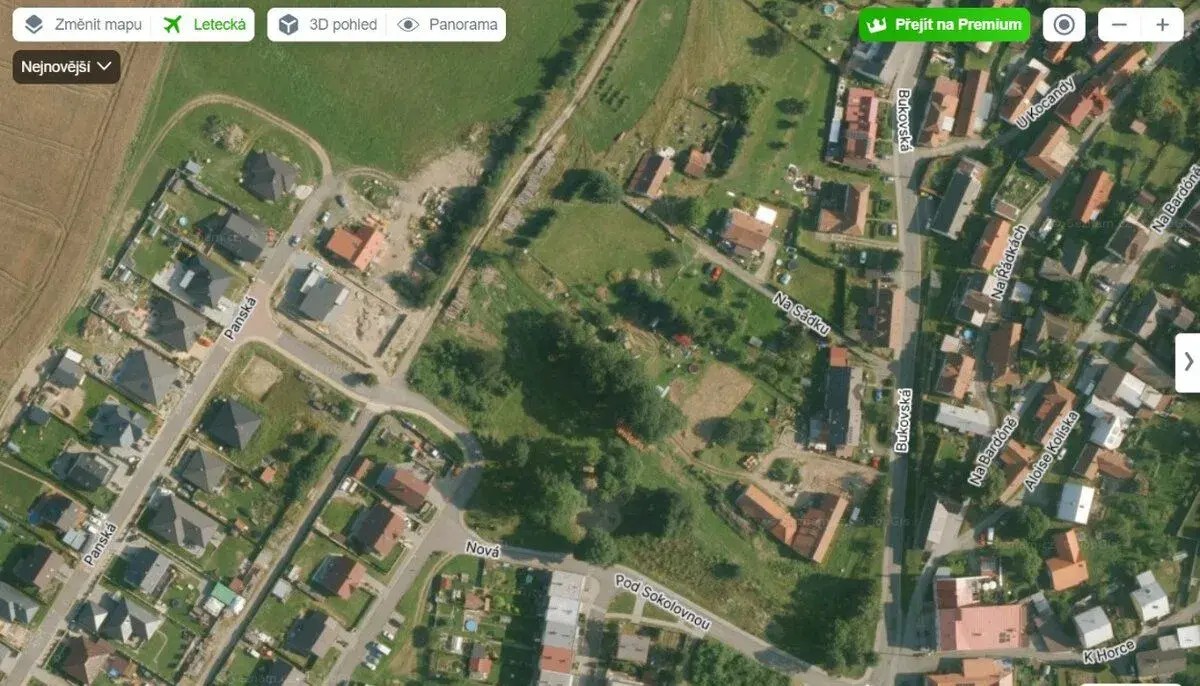 Nádherný pozemek 844m² v jinak zastavěné lokalitě Protivanov