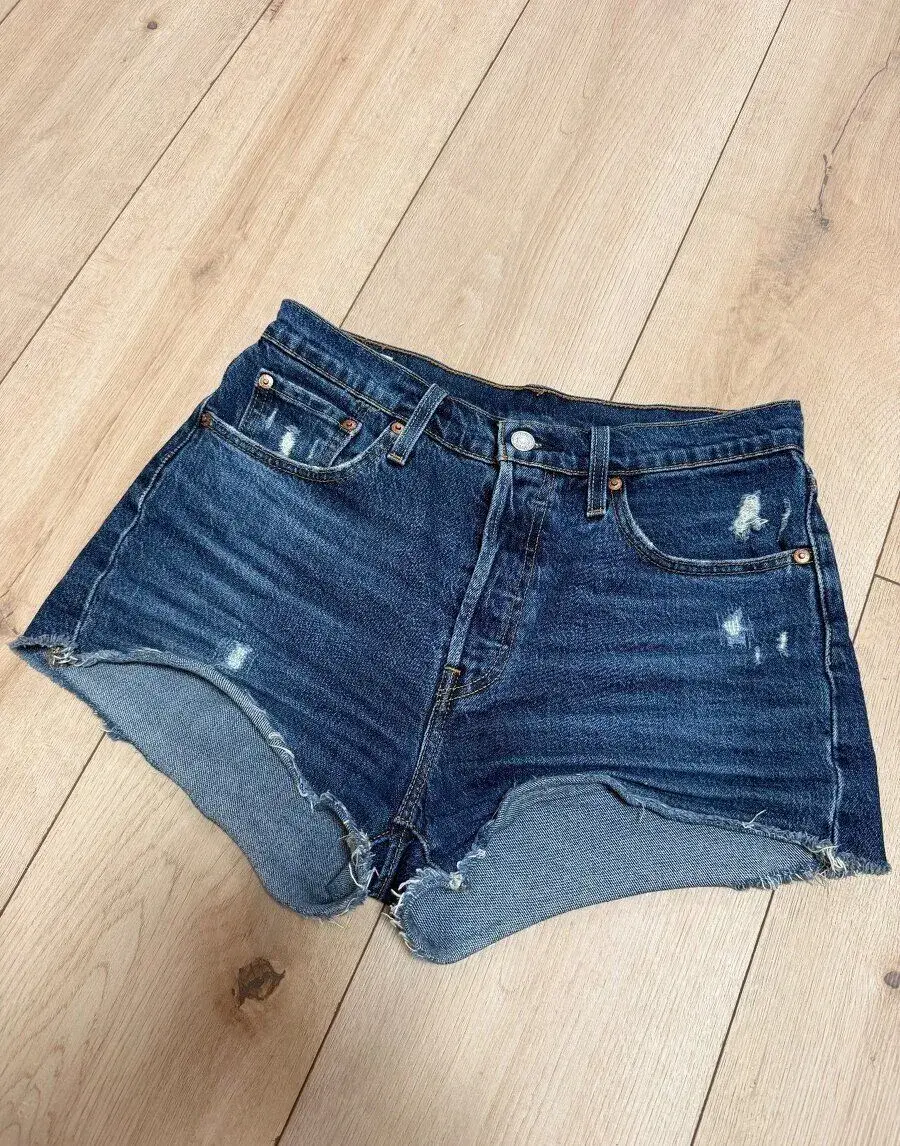 Dzinove sortky kratasy Levis 501