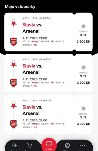 SK Slavia vs.FC Arsenal 4.11.2026 Eden