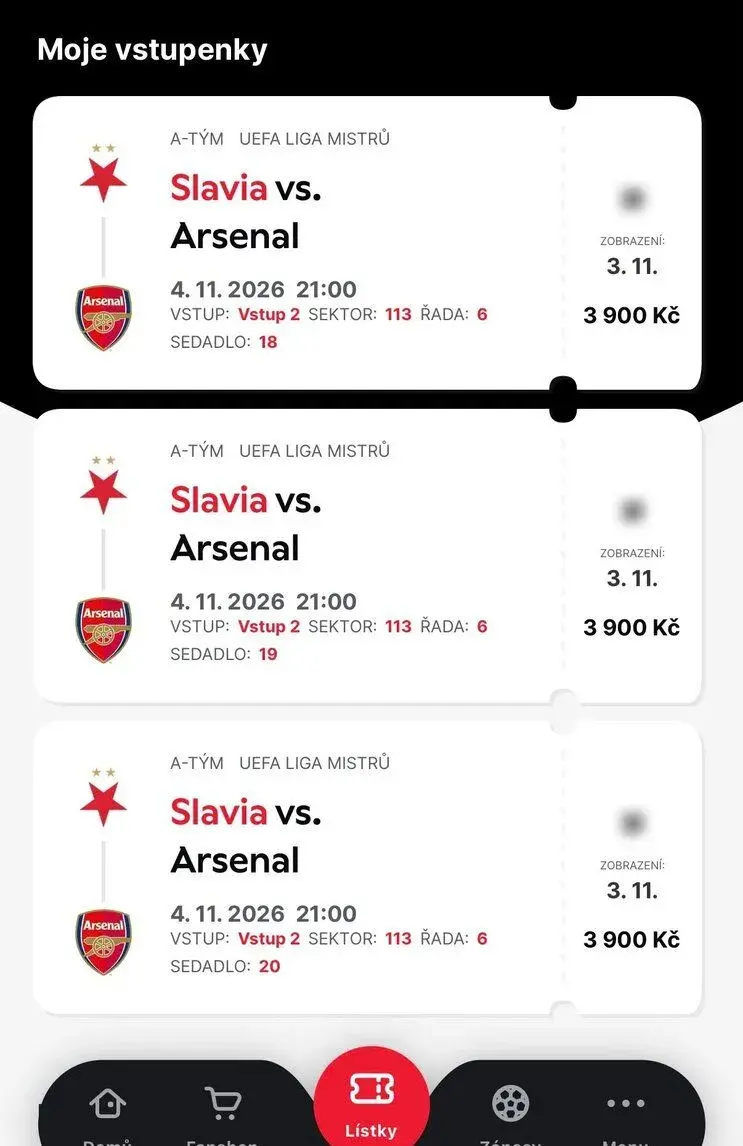 SK Slavia vs.FC Arsenal 4.11.2026 Eden