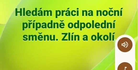 Práci na noční