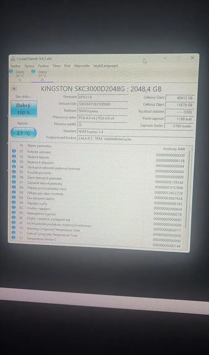 kingston SKC3000 2 tb