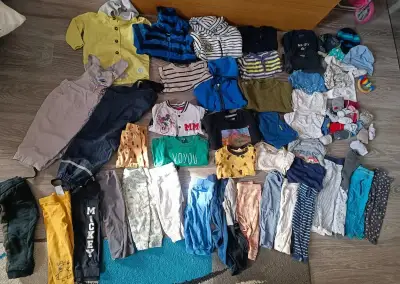 Velký balík oblečení pro kluka vel. 74 - 80 (6 až 12m)