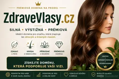 ZdraveVlasy.cz – prémiová doména pro vlasovou kosmetiku,péči