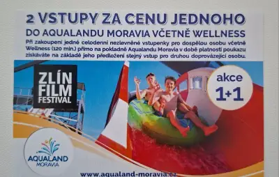 2 vstupy na cenu jednoho Aqualand Moravia