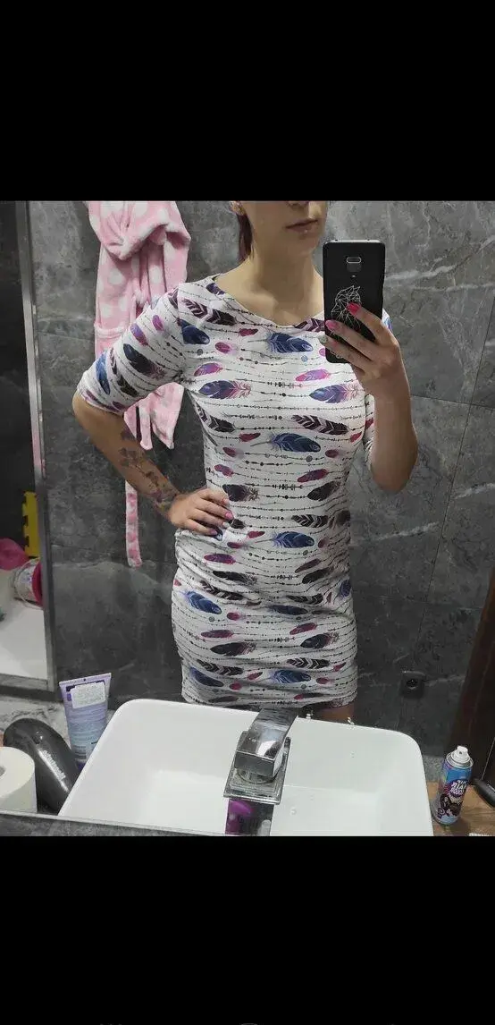 Dámské šaty s peříčky handmade-nové