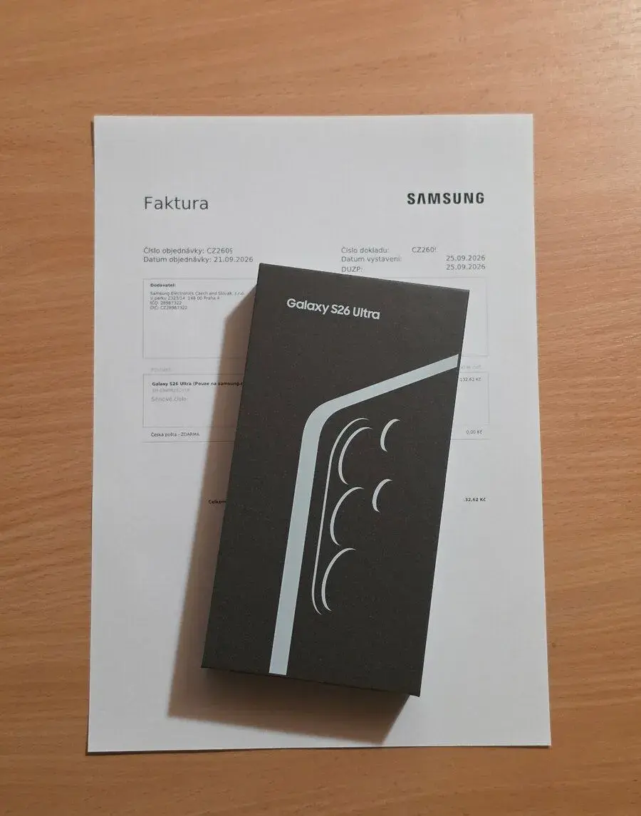 NOVÝ Samsung S26 Ultra 256GB - CZ distribuce