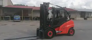 LINDE H50D-02 pozicionér+boční posuv + váha