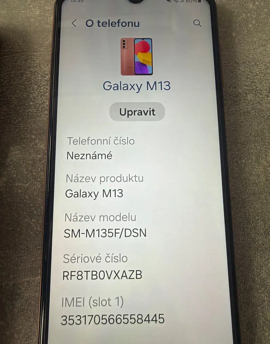 Samsung galaxy M13