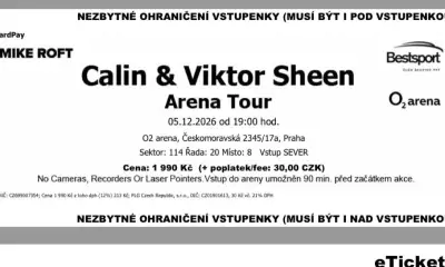 Calin & Viktor Sheen ARENA Tour Praha