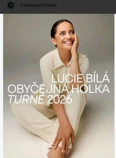 Lucie Bílá 2xvstupenka Turné Obečejná holka