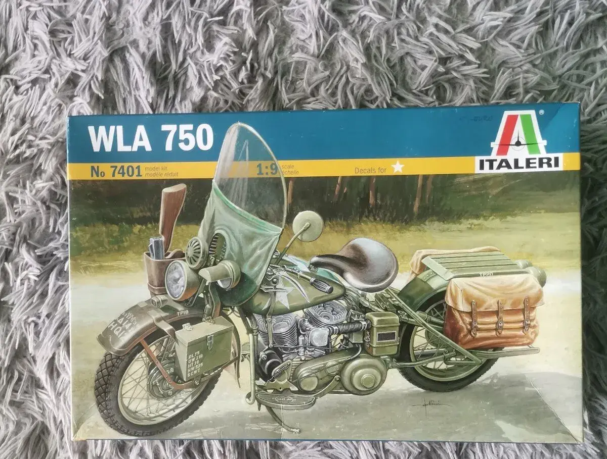 Plastikový model Americký motocykl Wla 750