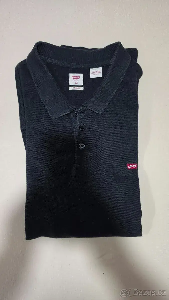 Levis polo černé XXL