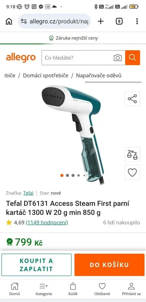 Tefal Access Steam First