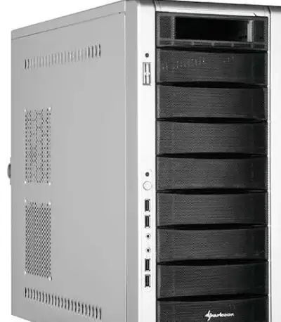 CASE SHARKOON Rebel 9 SILVER, bez zdroje
