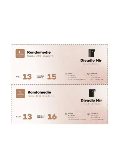 Divadlo Mír - Kondomerie. Ostrava. 1.11.26 2 KS