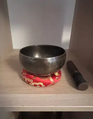 Tibetská mísa - sedm kovů - ručně vyklepávaná 13cm/0,5kg