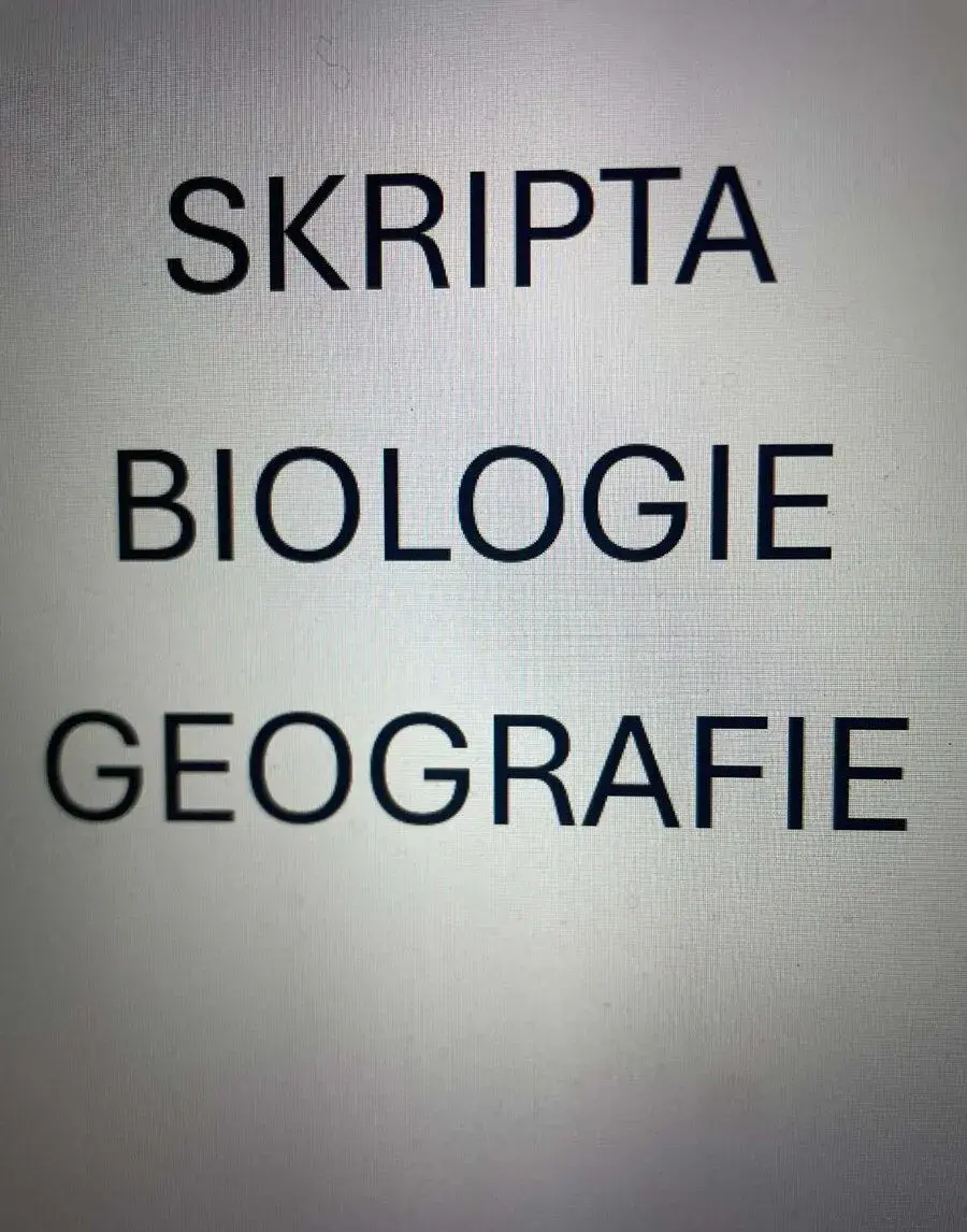 Biologie - geografie