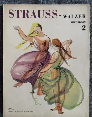 Noty akordeon - harmonika: STRAUSS - Walzer Akkordeon II