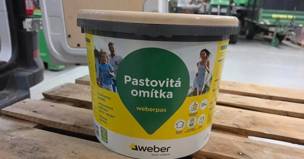 Fasádní omítka Weber béžová PAS Extra Clean