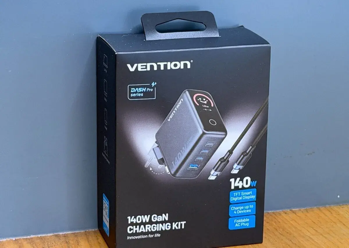 Vention GaN 140W Smart Display nabíječka adaptér +240W kabel