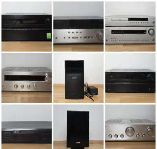 Rozne pokazene Hi-Fi komponenty