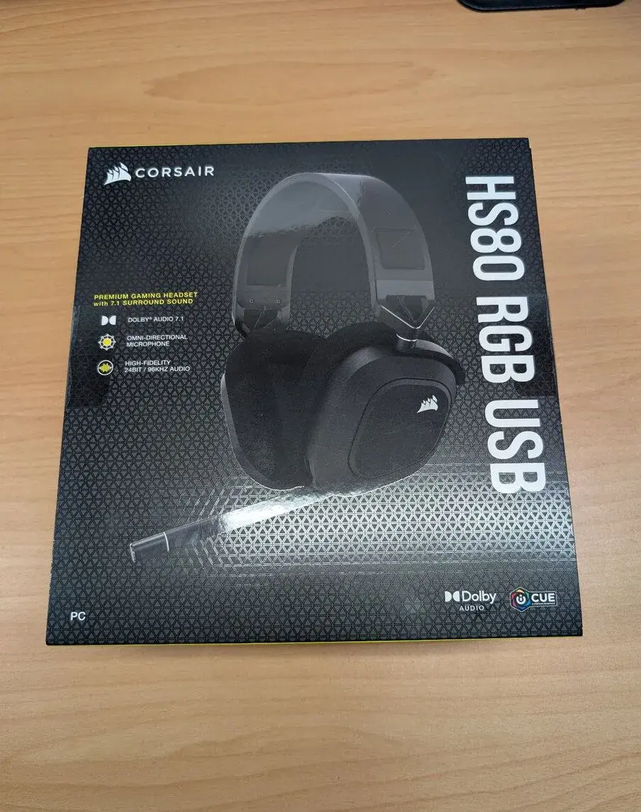 Herní sluchátka Corsair HS80 RGB USB (Dolby Audio 7.1, 24bit