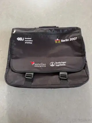 Kongresová černá nová taška na dokumenty, notebook apod.