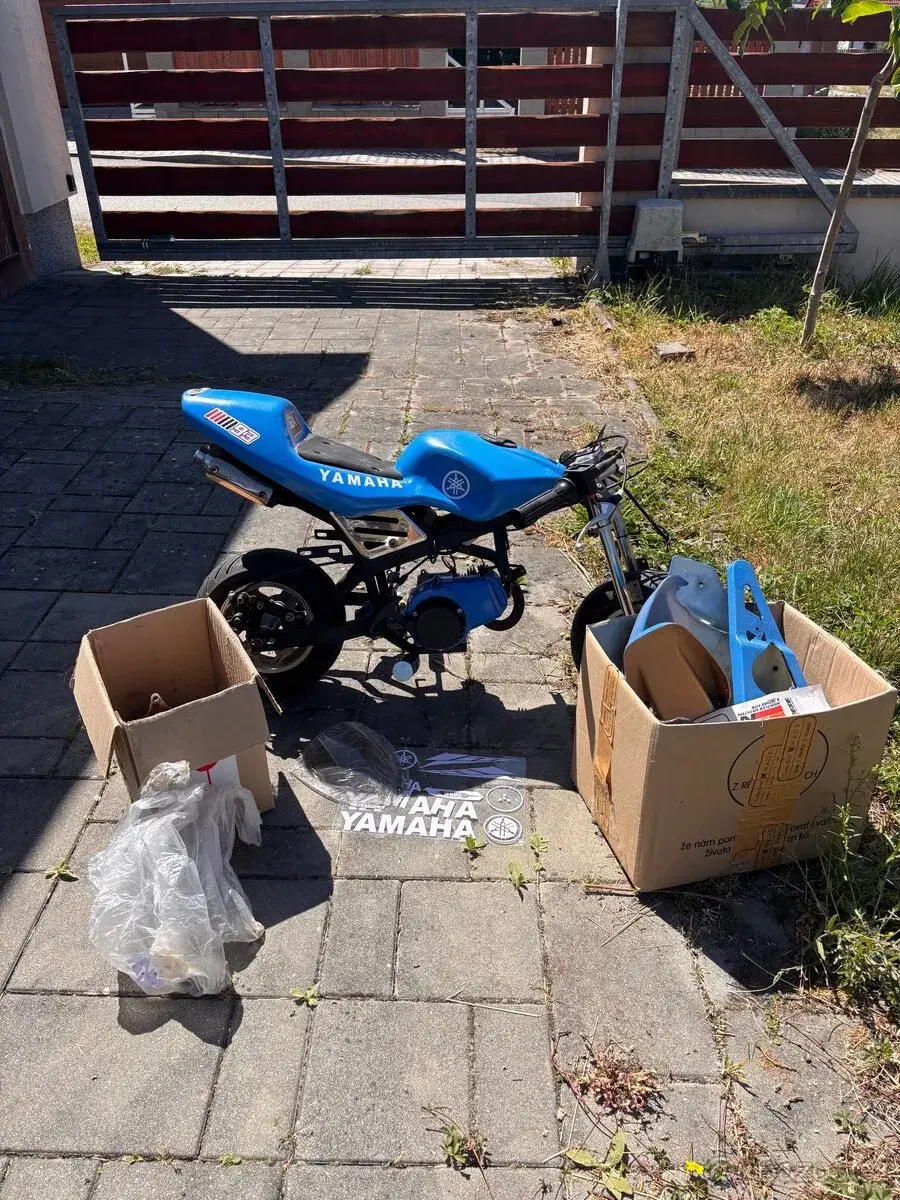 Minibike s "tuning motorem" + díly