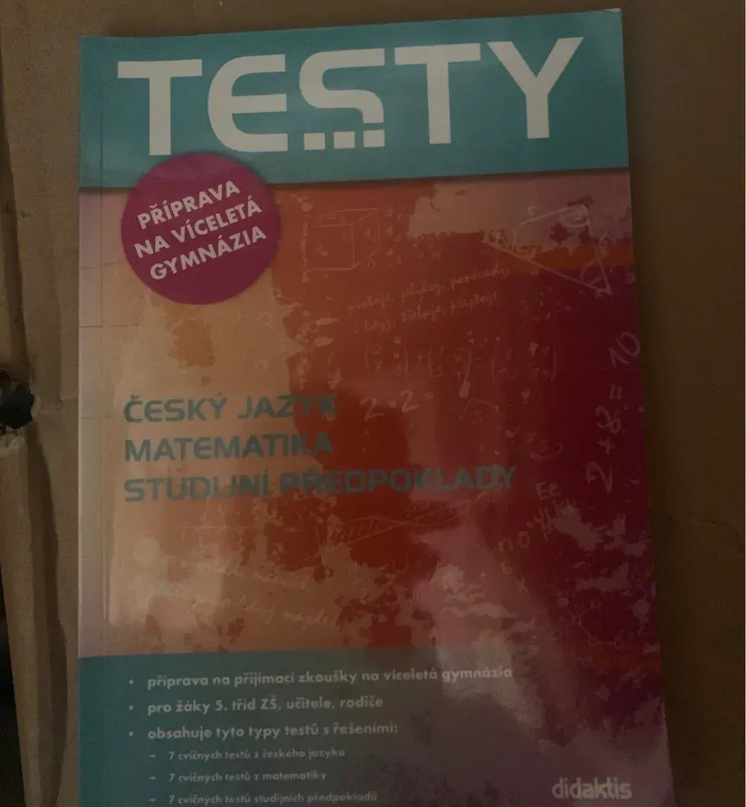 Testy -příprava na víceletá gymnázia
