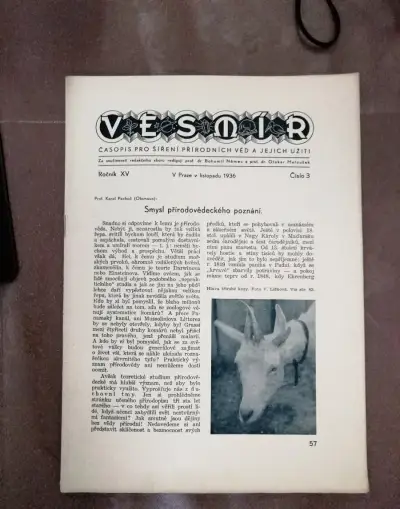Časopis VESMÍR, ročník XV.
