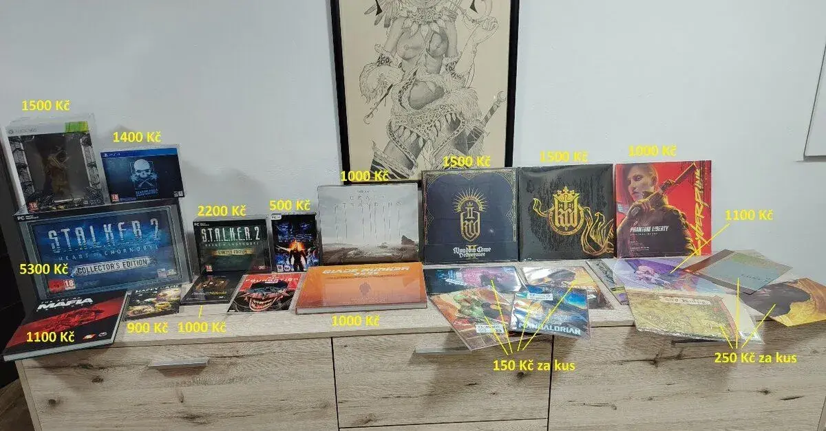 Počítačové hry, sběratelské edice, artbook.