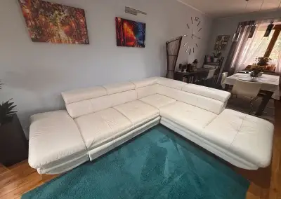 Sedačka kožená rohová rozkládací