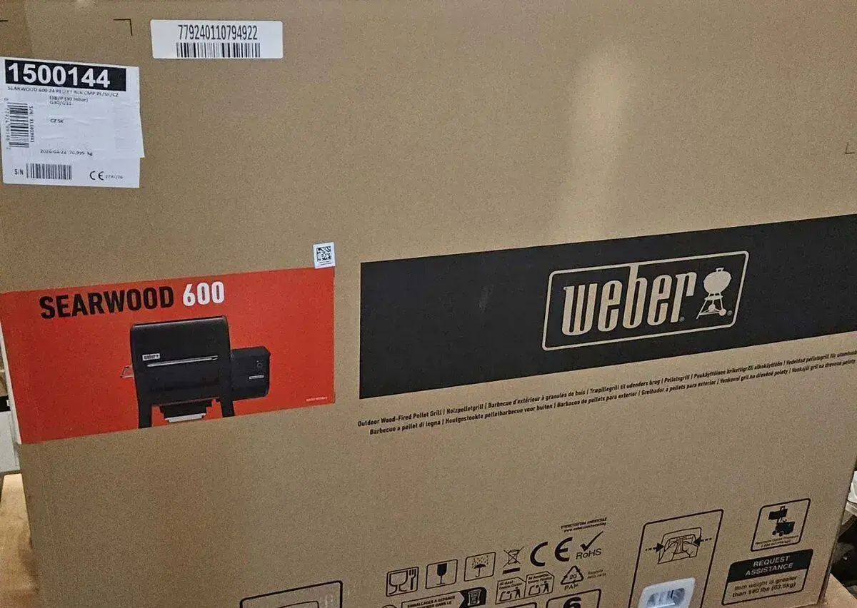 Peletový gril Weber Searwood 600 + záruka