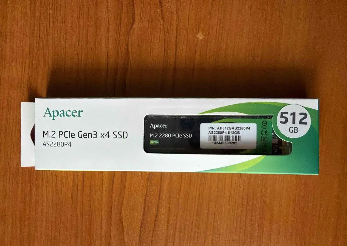 SSD disk 512 GB M.2 PCIe Gen3 x4 SSD
