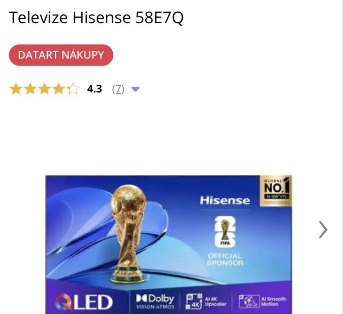 Nová Televize Hisense Na náhradní díly
