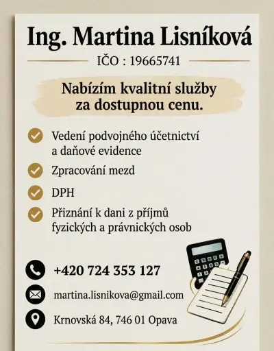 VEDENÍ ÚČETNICTVÍ A DAŇOVÉ EVIDENCE