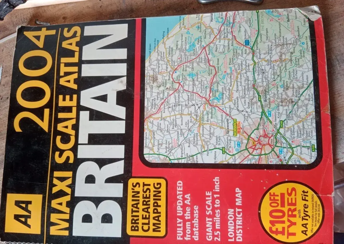 Mapa Británie