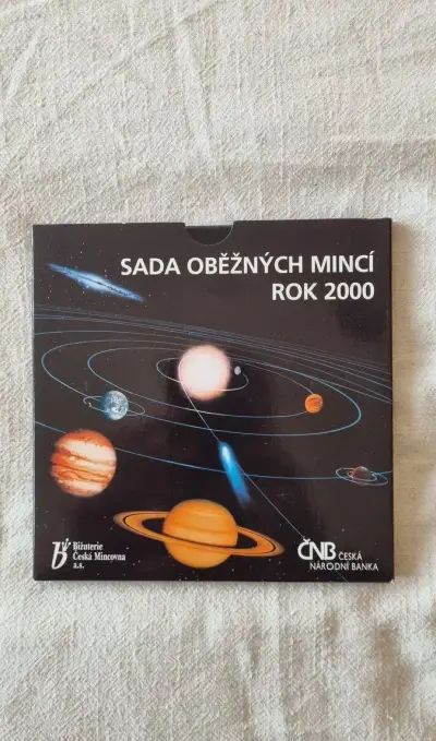 SADA OBĚŽNÝCH MINCÍ ČESKÉ REPUBLIKY 2000 VESMÍR