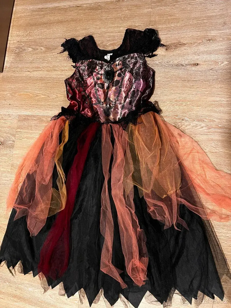 Halloweenské šaty vel. 9-10 let