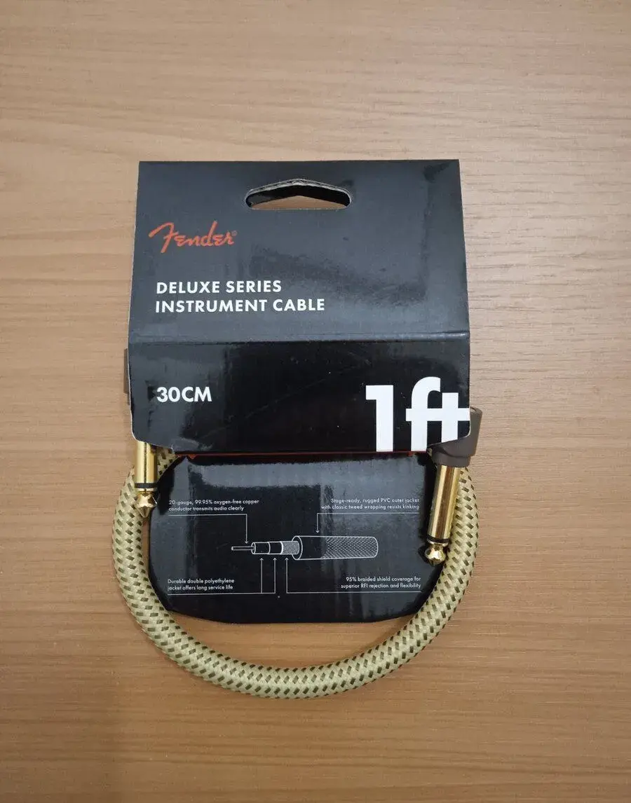Fender Deluxe Series Patch kabel 30 cm Tweed