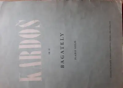 Noty pro klavír - různé, starší vydání