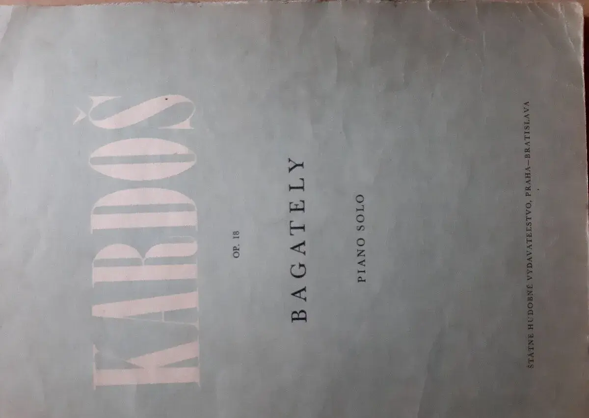 Noty pro klavír - různé, starší vydání