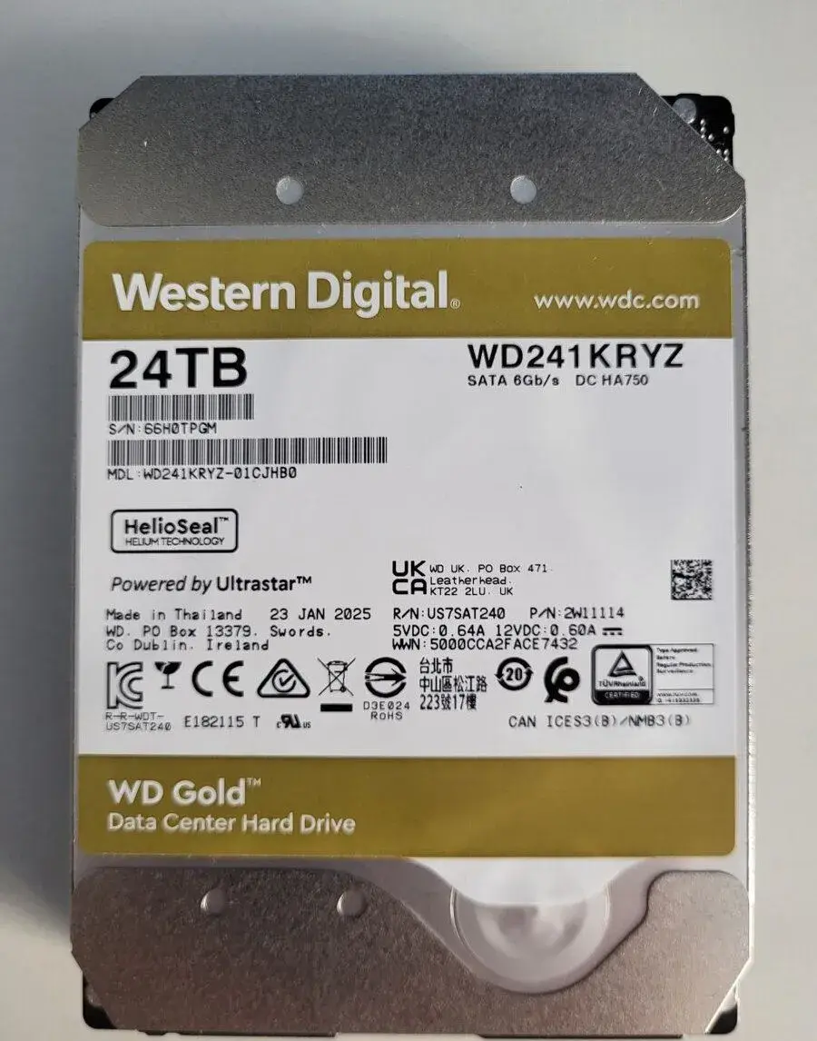 24TB WD Gold